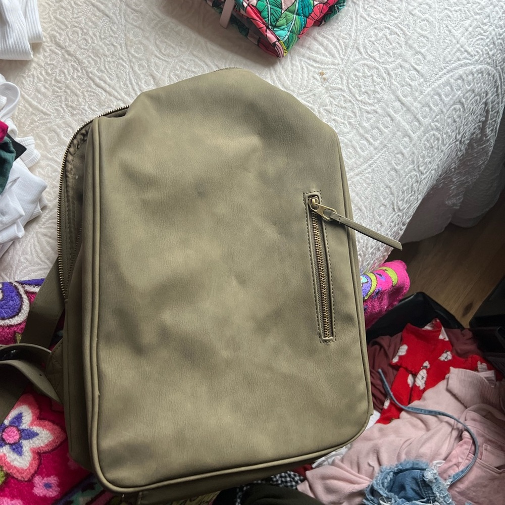 Green backpack